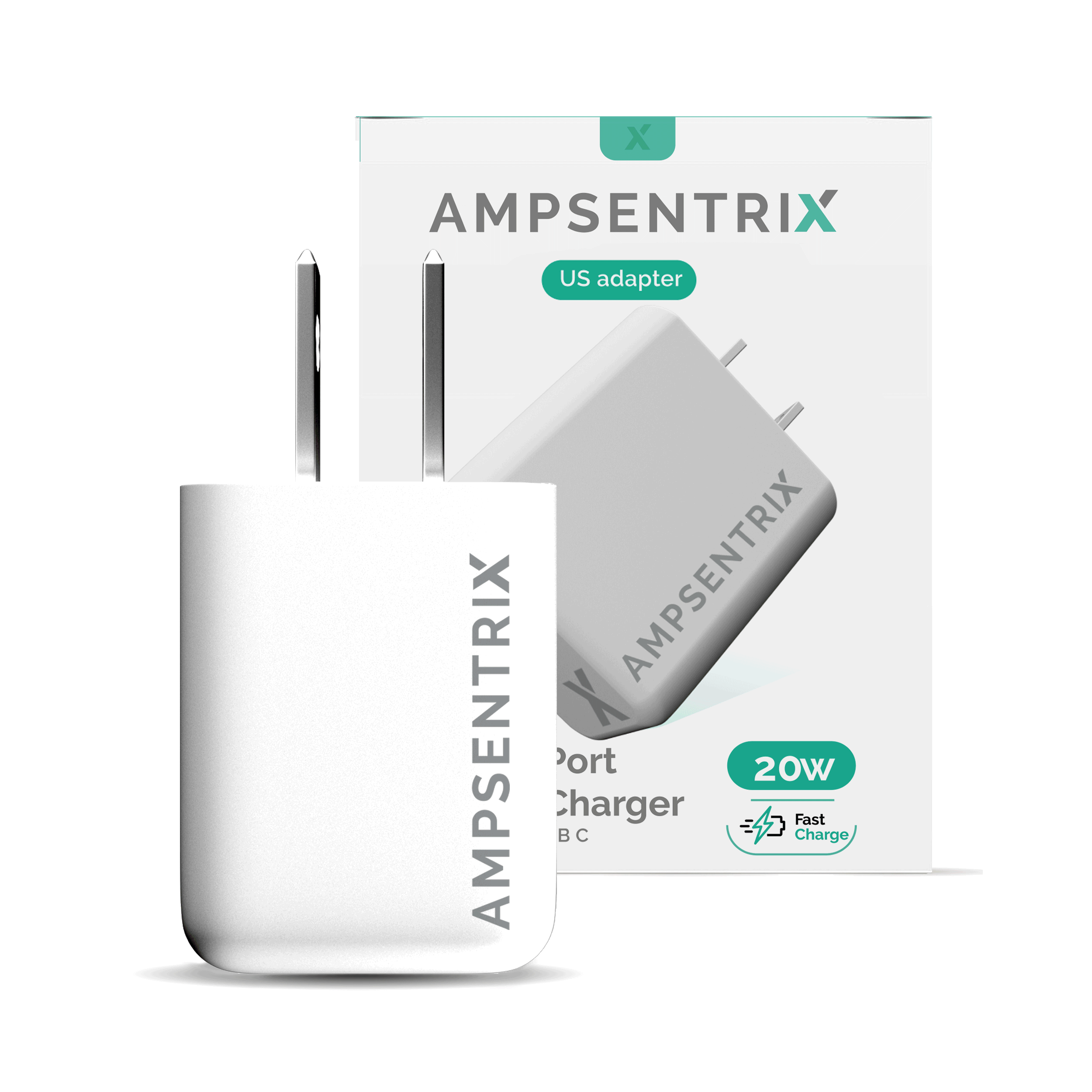 Ampsentrix 20W 1A1C Ac Adapter charger