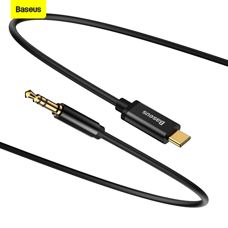 Baseus USB Type C to 3.5mm Male Audio AUX Cable