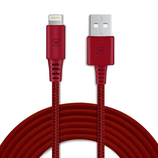 CaseCo Rugged Braided USB-A to Lightning Cable Charging and Data 2M MFI Certified