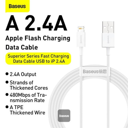 Baseus Superior Series Fast Charging Data Cable USB-A to Lightning 1M