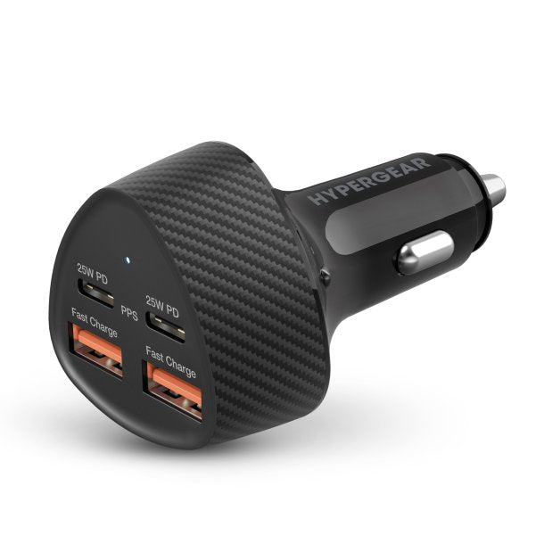 Hypergear 50W Car Charger 2A+2C